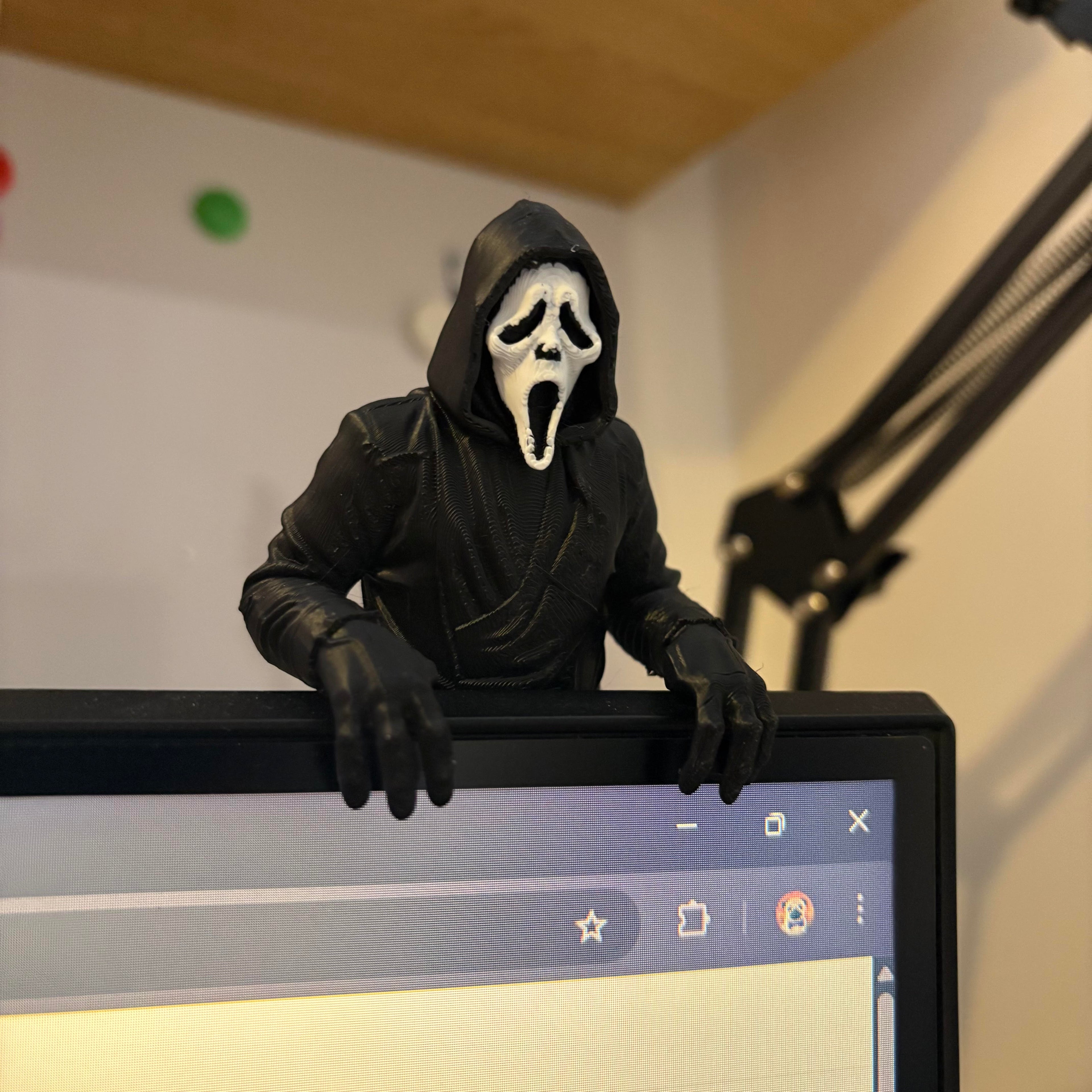 Ghostface Monitor Topper / Desk Figure